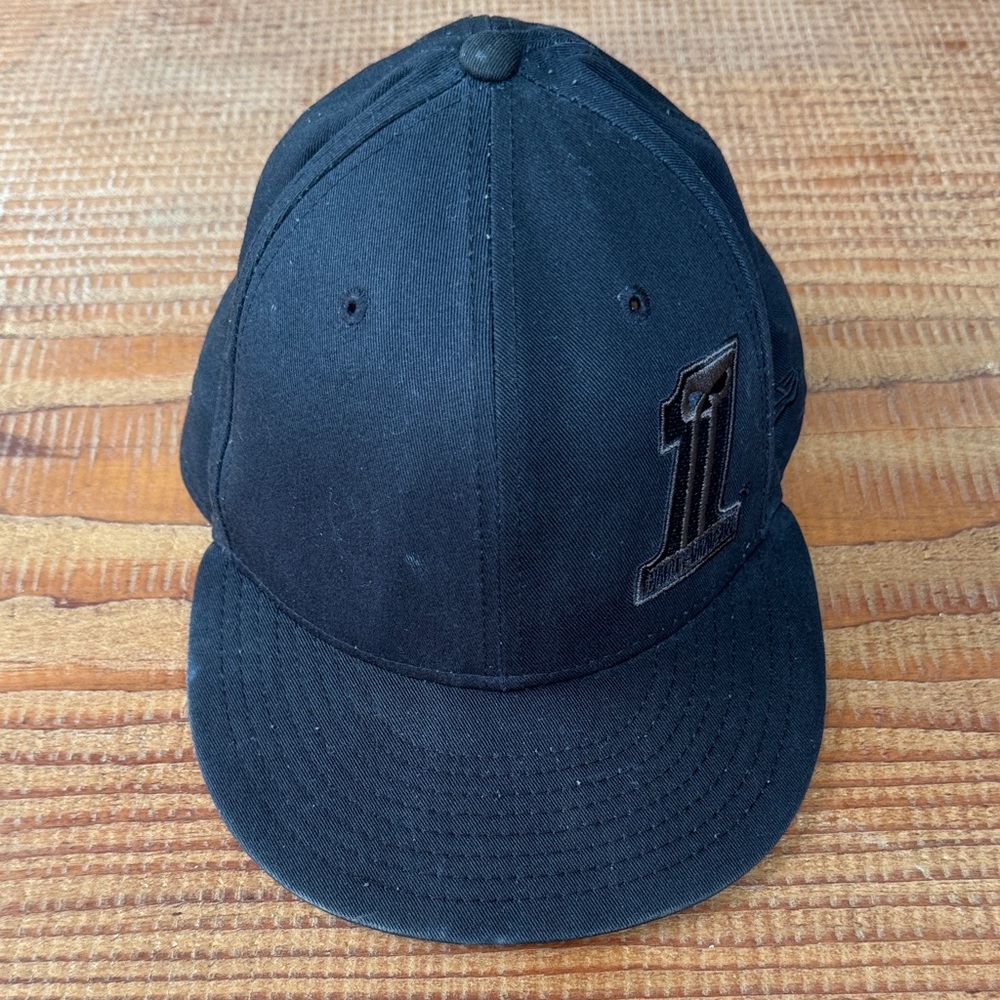 Black Harley-Davidson Baseball Cap with Number One Logo